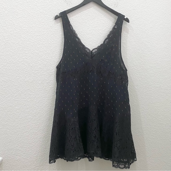 Intimately FREE PEOPLE Any Party Trapeze Slip Dress Black/Combo Size S - Picture 6 of 16